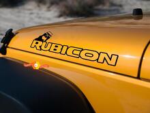 Paire capot Rouleau Vinyle Stickers Autocollants pour JEEP WRANGLER RUBICON SAHARA JK CJ TJ YJ 2