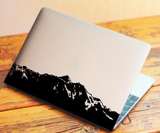 L’autocollant en vinyle pour ordinateur portable Mountains s’adapte au MacBook Pro 13 pouces ou personnalise
