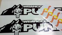 Autocollants pour capot The Punisher Edition version 2. Ensemble personnalisé pour capots Jeep Wrangler
 3