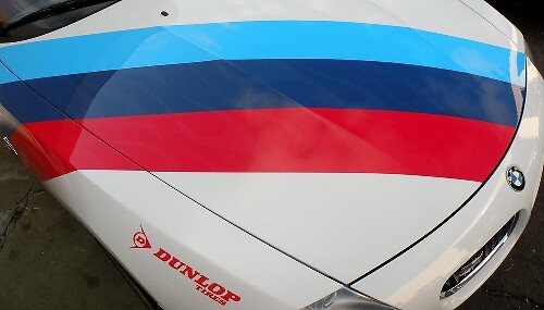 Kit d'autocollants vinyle M Performance bandes pour capot BMW
