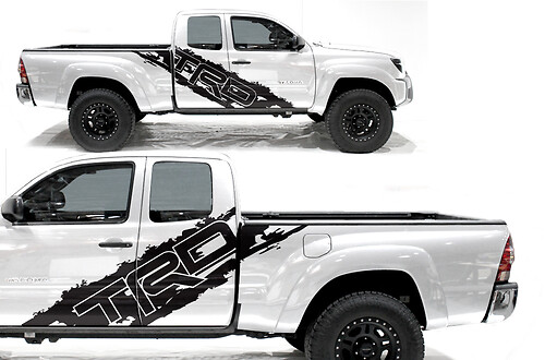 Toyota Tacoma 2005-2020 Autocollant demi-latéral personnalisé Autocollant camion Wrap - TRD SIDE
