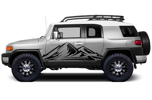 Kit d'autocollants en vinyle Mountain Side pour Toyota FJ Cruiser 2007-14