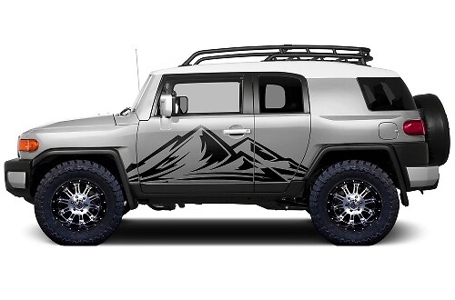 Autocollants pour Toyota FJ Cruiser 2007-2014 MOUNTAINS Stickers Decal Truck Wrap TREK
