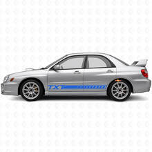Kit d'autocollants en vinyle de bas de caisse à bandes personnalisées pour Subaru Impreza 2002-07_2