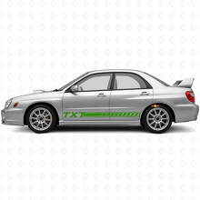 Kit d'autocollants en vinyle de bas de caisse à bandes personnalisées pour Subaru Impreza 2002-07_3