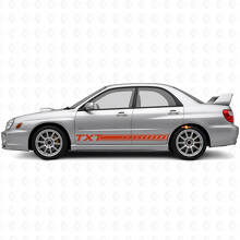 Kit d'autocollants en vinyle de bas de caisse à bandes personnalisées pour Subaru Impreza 2002-07_4