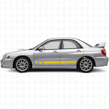 Kit d'autocollants en vinyle de bas de caisse à bandes personnalisées pour Subaru Impreza 2002-07_5