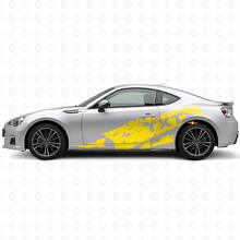 Kit de décalcomanies latérales en vinyle éclaboussures de boue et texte personnalisé pour Subaru BRZ_5