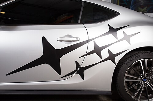 Stars Vinyl Graphics Sticker Decal Fit Subaru Brz
