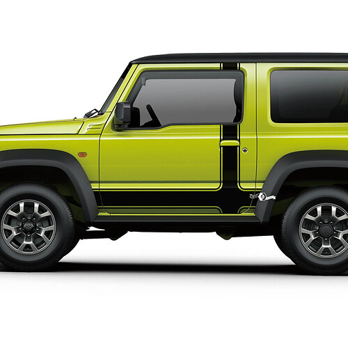 Suzuki JIMNY Portes Latérales Rayures Autocollant Logo Lignes Autocollant
