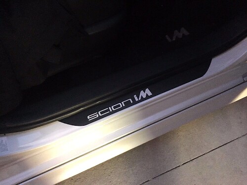 Set d'autocollants en vinyle pour seuil de porte Scion iM