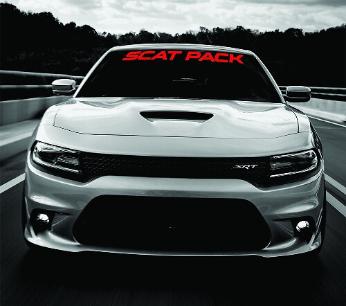 Dodge Charger SCAT PACK Autocollant de bannière de pare-brise 2011-2017 SRT MOPAR 392 Scatpack

