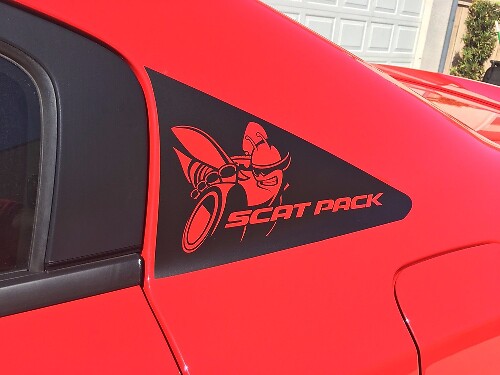 Jeu d'autocollants de montant C Scat Pack pour Dodge Charger 2011-2020