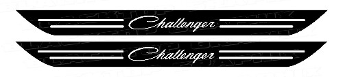 Autocollants Vinyle Classiques pour Seuil de Porte Dodge Challenger 2006-2017