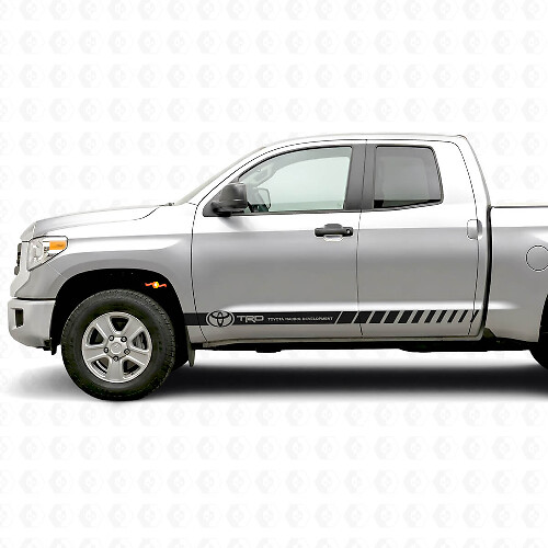 Kit de décalcomanies en vinyle de bandes latérales style TRD pour Toyota Tundra CrewMax 2007-2015