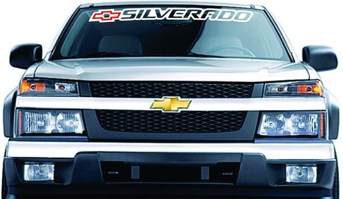 Chevrolet Chevy SILVERADO pare-brise bannière graphiques vinyle autocollant autocollant