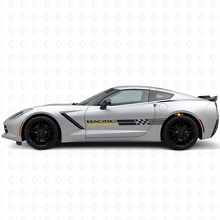 Set de décalcomanies vinyle bandes latérales sportives Racing pour Chevy Corvette_4