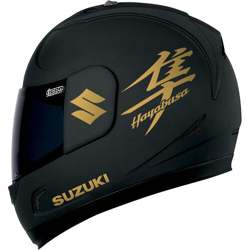 Kit d'autocollants vinyle pour casque de moto Suzuki Hayabusa