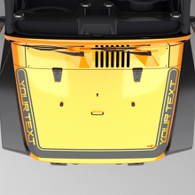 Bande de périmètre Autocollant en vinyle pour capot Jeep Wrangler Gladiator_2
