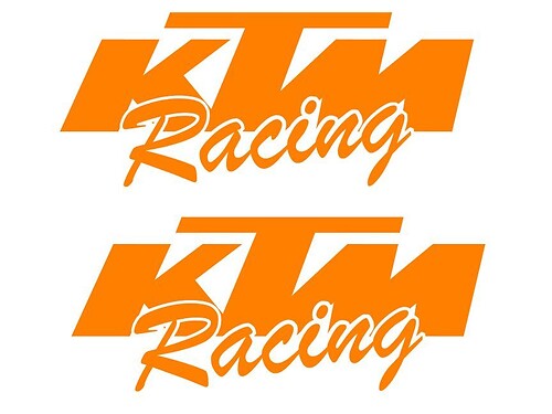 Autocollant Vinyle Universel KTM Racing