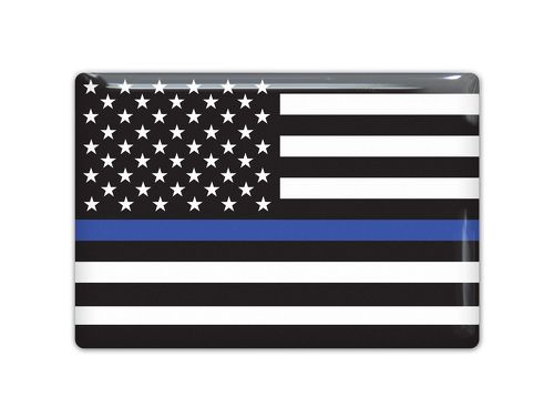 USA police drapeau emblème fier voiture autocollant 3D bombé décalcomanie