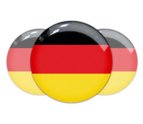 3pcs Allemagne drapeau allemand en forme de dôme emblème autocollants BMW Mercedes Porsche VW