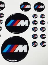 BMW M Power Performance 3d autocollant en forme de dôme emblèmes 14pcs
 2
