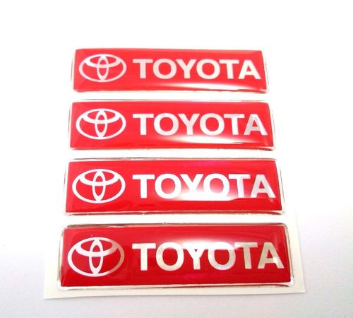 Nouveau 3d dôme Trd Toyota Sports Racing développement résine Badge autocollant rouge décalcomanie
