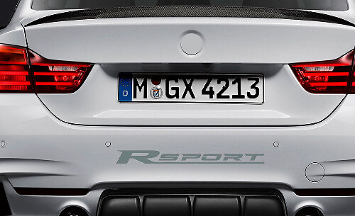 Racing Sport vinyle autocollant autocollant voiture de sport voiture de course pare-chocs emblème logo ARGENT