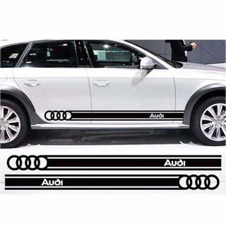 Autocollants de carrosserie de ceinture de caisse autocollants de voiture décoration personnalisée pour le logo Audi