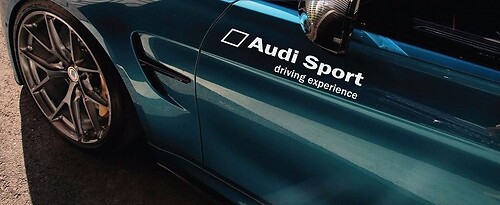 Autocollant Vinyle Décalque Porte Latérale Audi Sport Driving Experience pour Audi S4