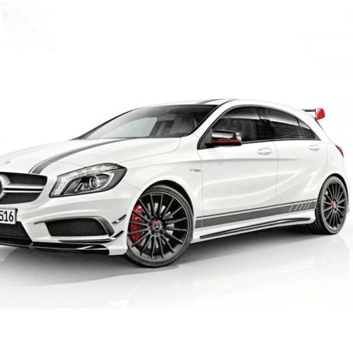 Kit complet d'autocollants en vinyle avec bandes de course pour Mercedes-Benz A45 AMG