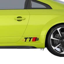 Set d'autocollants en vinyle style TTS pour carrosserie latérale Audi TT_2