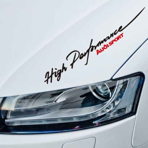 Autocollant en vinyle réfléchissant haute performance Audi Sport pour capot Audi