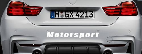 Motorsport vinyle autocollant autocollant sport voiture course autocollant emblème pare-chocs logo blanc