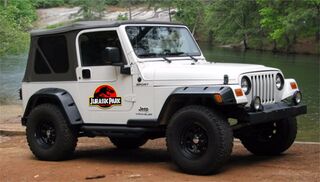 Jurassic Park Movie Decals 2x Jeep de voiture amovible