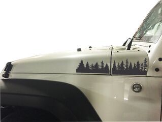 Jeep Wrangler pin forêt capot vinyle autocollants ensemble complet décalcomanie JK, choisir la couleur
