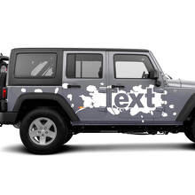 Kit de décalcomanies latérales éclaboussures de peinture pour Jeep Wrangler JK JL_2