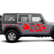 Kit de décalcomanies latérales éclaboussures de peinture pour Jeep Wrangler JK JL_3