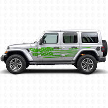 Ensemble d’autocollants latéraux en vinyle drapeau américain vieilli pour Jeep Wrangler_3