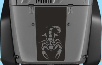 Autocollants Jeep Jeep Wrangler Blackout Scorpion Autocollant de capot en vinyle H114