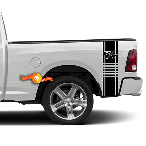 Déco vinyle bande de course style R/T pour bas de caisse de camion Dodge Ram