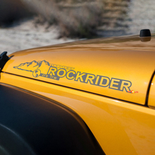 Autocollants Vinyle Mountain Rockrider pour Capot Jeep Wrangler JK JKU_2