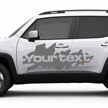 Autocollant en vinyle latéral style éclaboussures de boue pour Jeep Renegade_2