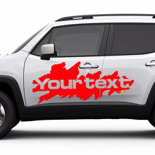 Autocollant en vinyle latéral style éclaboussures de boue pour Jeep Renegade_3
