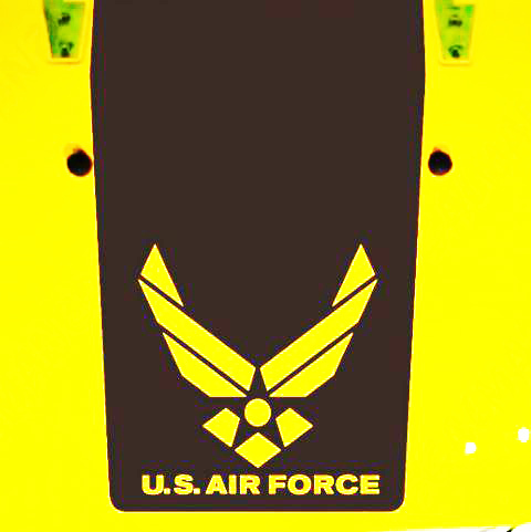 Autocollant vinyle camouflage noir de l’USAF Air Force pour Jeep Wrangler TJ LJ JK JKU