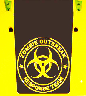 Autocollant de capot en vinyle pour Jeep Wrangler Blackout Zombie Outbreak TJ LJ JK JKU