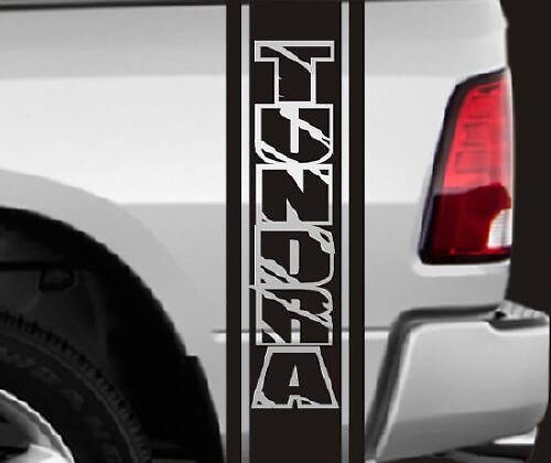 2 camions chevet Toyota Tundra vinyle rayures autocollants autocollants environ 11 X 46 chacun
