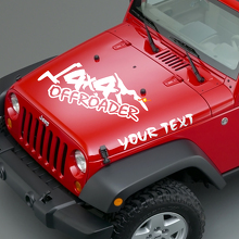 Autocollants en vinyle Lettrage Offroader pour capot Jeep Wrangler_2