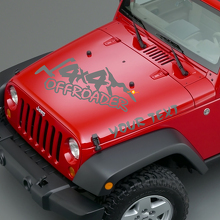 Autocollants en vinyle Lettrage Offroader pour capot Jeep Wrangler_3